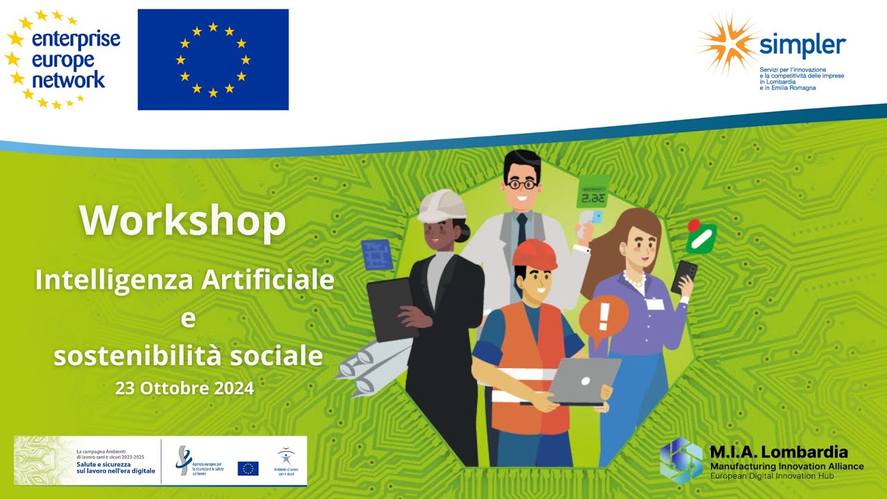 Workshop - Intelligenza artificiale e sostenibilità sociale - 23 ottobre 2024
