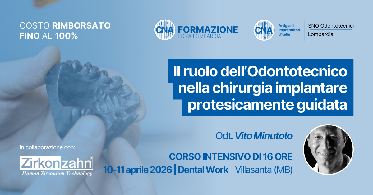 Chirurgia implantare guidata: corso per Odontotecnici a Monza